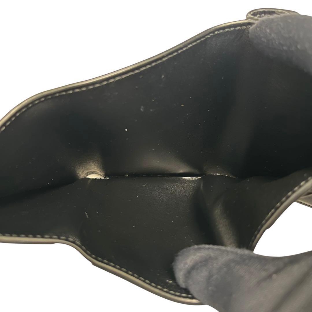 希少✨フェンディ 三つ折り財布 FF ダイヤモンドロゴ ブラック レザー