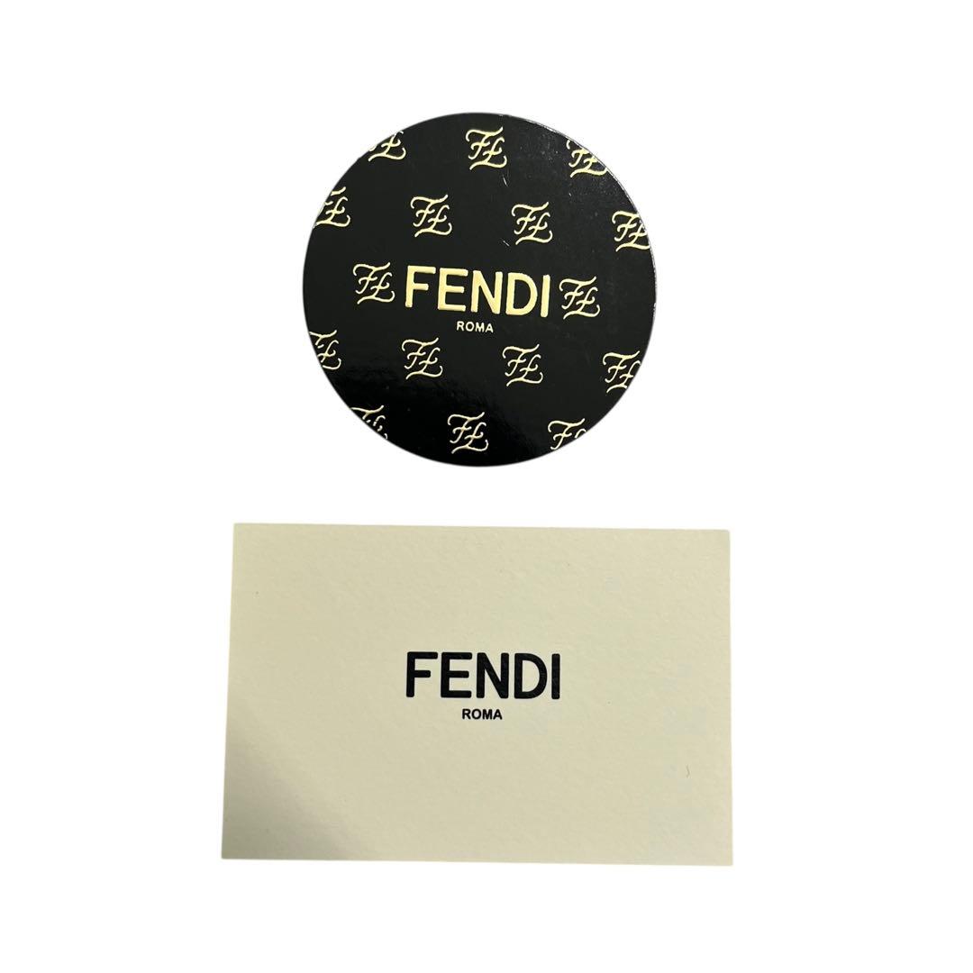 希少✨フェンディ 三つ折り財布 FF ダイヤモンドロゴ ブラック レザー