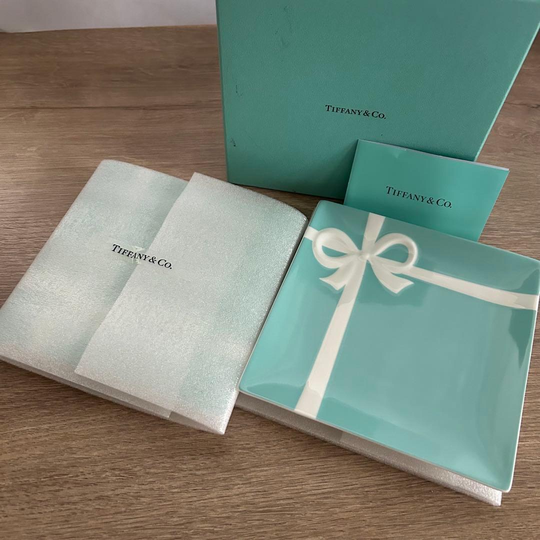 TIFFANY ティファニー ブルーボウデザート プレート 2枚セット