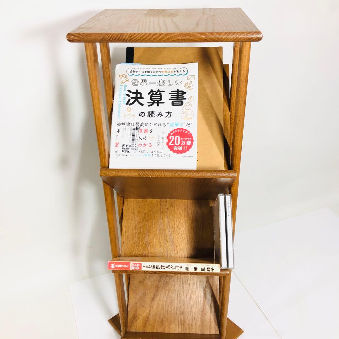 レトロな風合いで、私だけの小さなギャラリー。ICO社製 回転式 ブックシェルフ