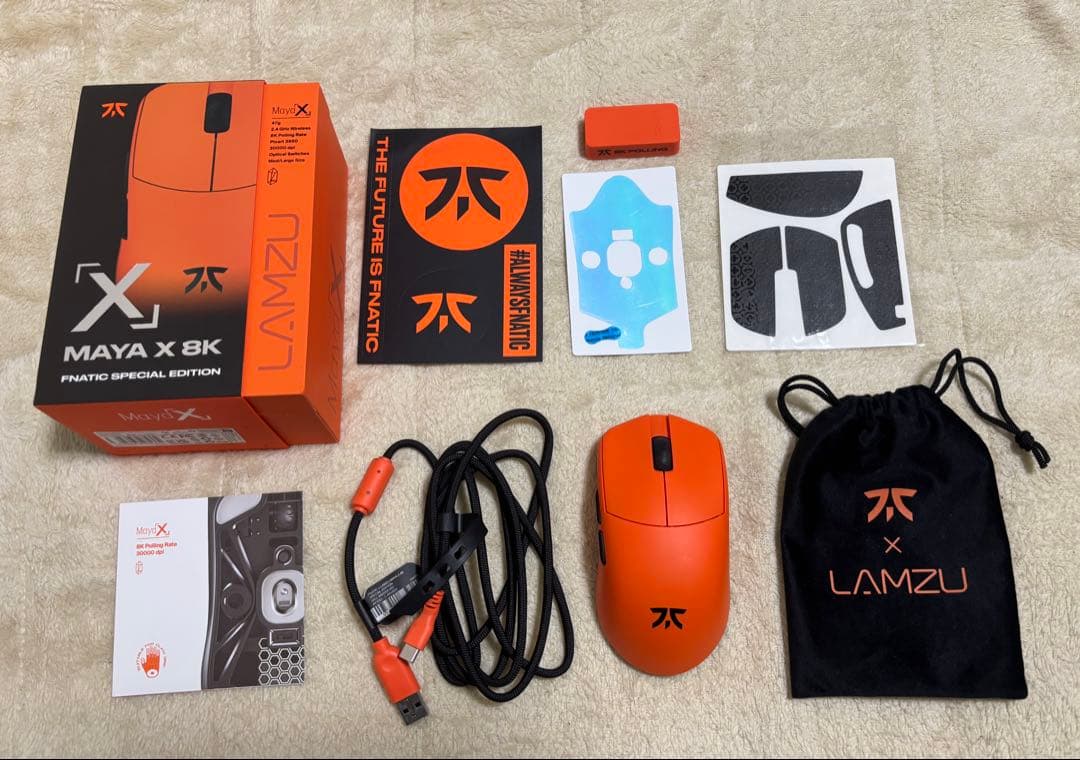 マウス・トラックボール Lamzu MAYA X 8K FNATIC SPECIAL EDITION