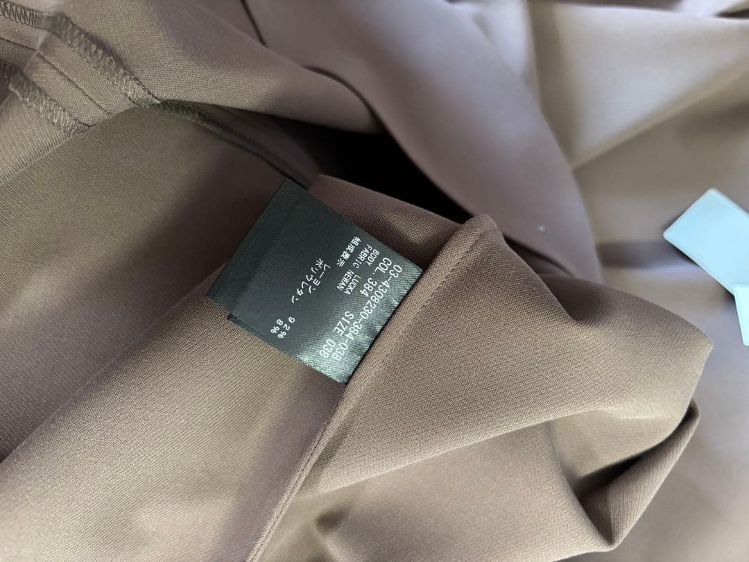 theory luxe チョコレートブラウン　フレンチスリーブブラウス　38