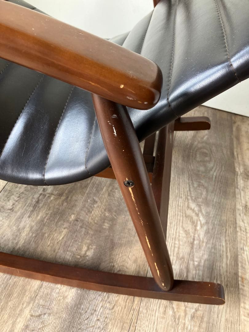 ミッドセンチュリー　ヴィンテージ 松田家具 ロッキングチェア　フットレスト付き