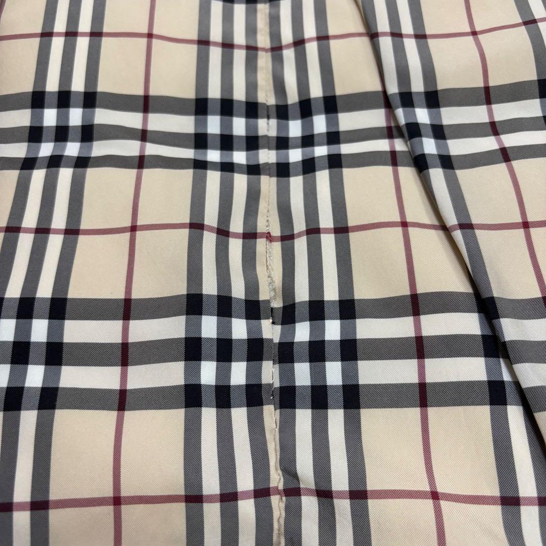 バーバリーロンドン ダウンコート ノバチェック フード収納 2WAYベージュ M