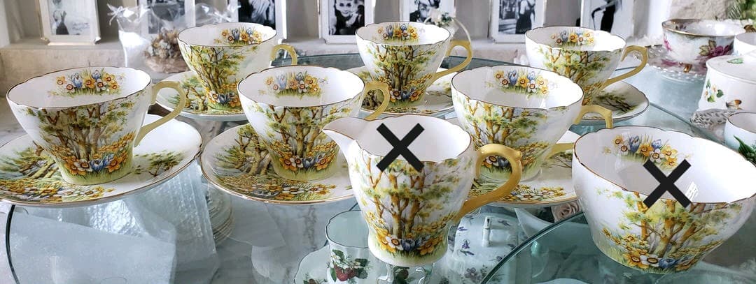 皆様画像確認用 ③ シェリー ダフォディルタイム  水仙 風景画 カップ