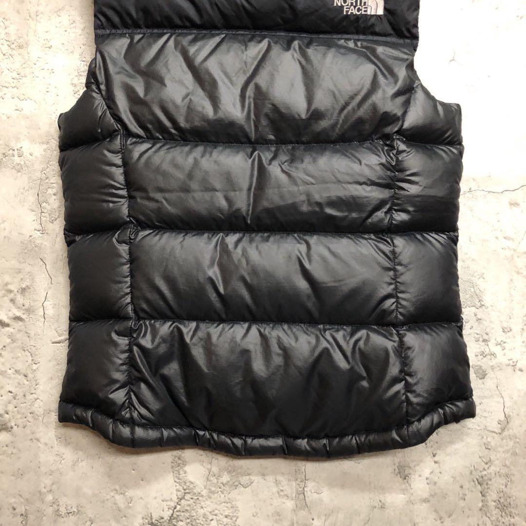 美品　ザノースフェイス　700フィル　ヌプシ　ダウンベスト　ブラック　S