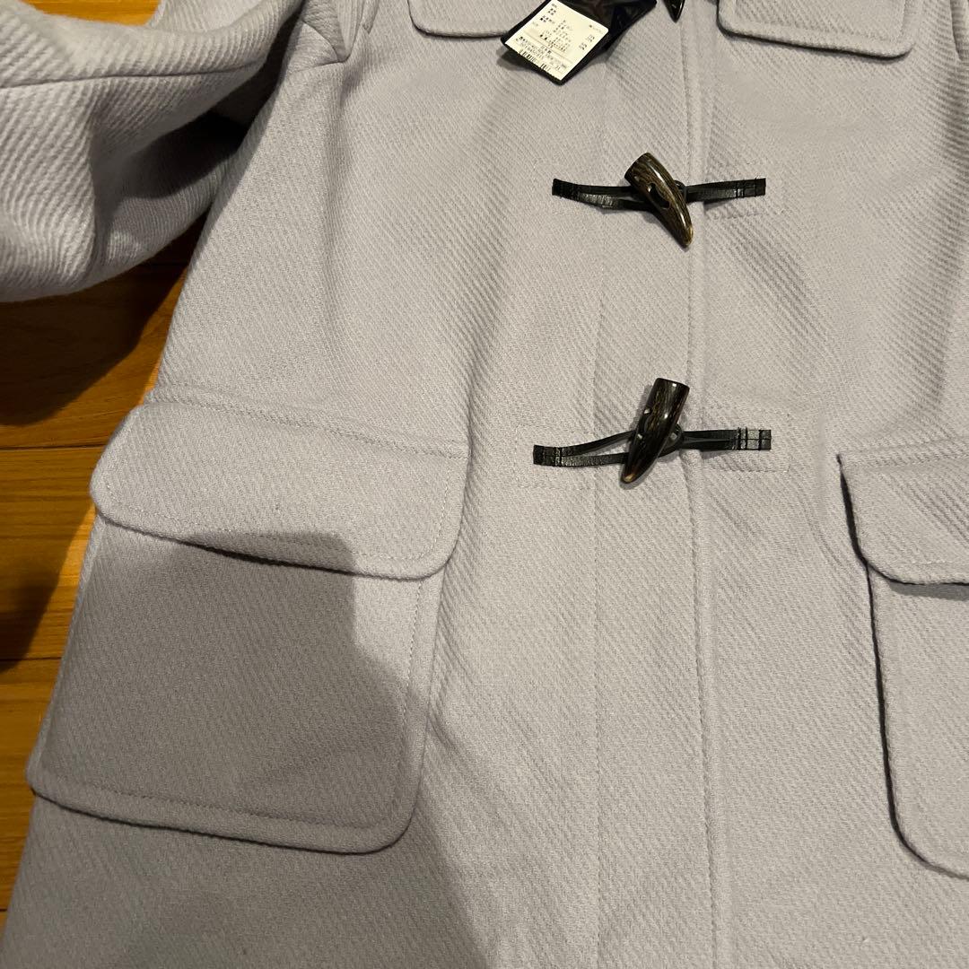 新品未使用☆アクアスキュータム13号グレー ダッフルコート トグルボタン付き