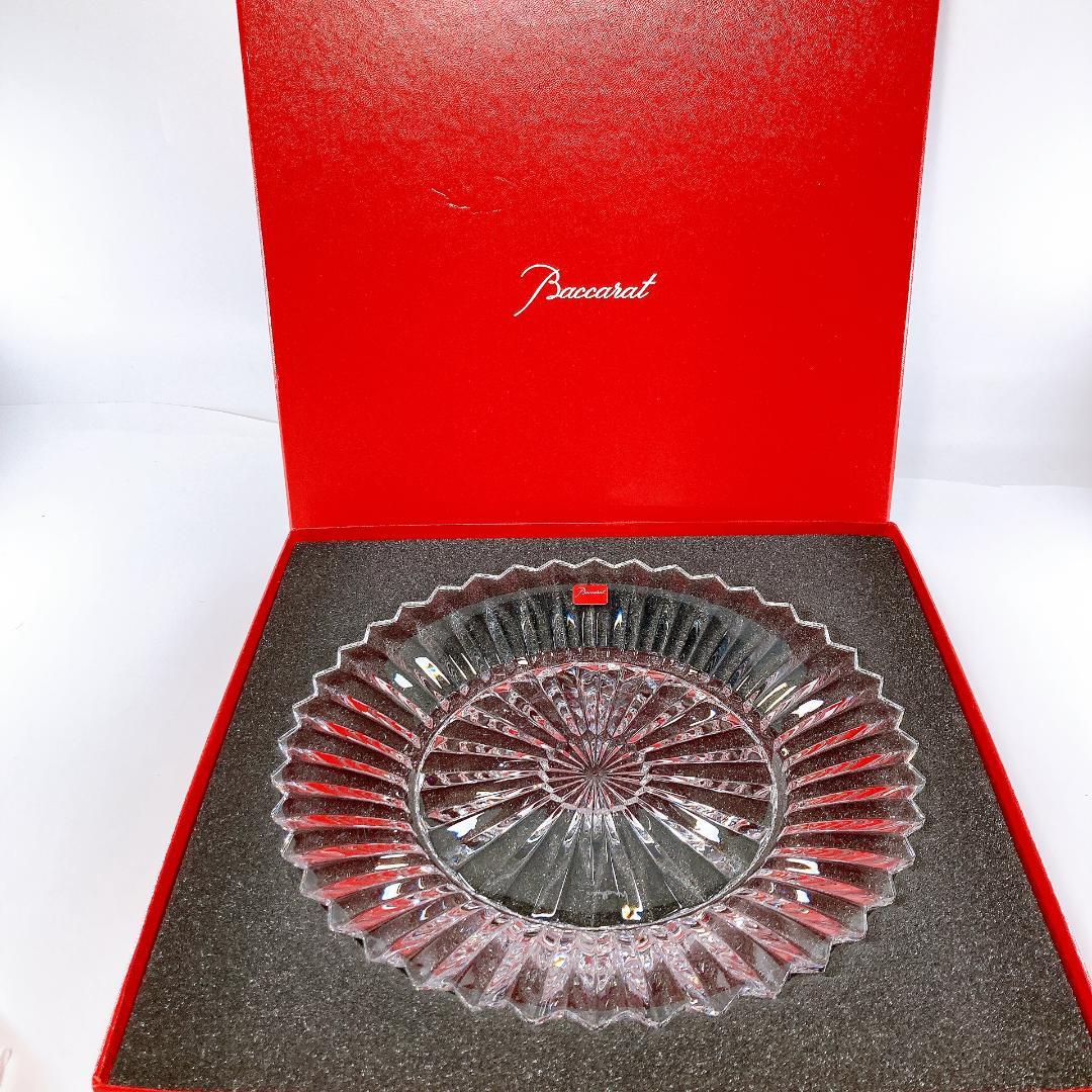 Baccarat バカラ ミルニュイ プレート 26cm 箱付き|2160|☆