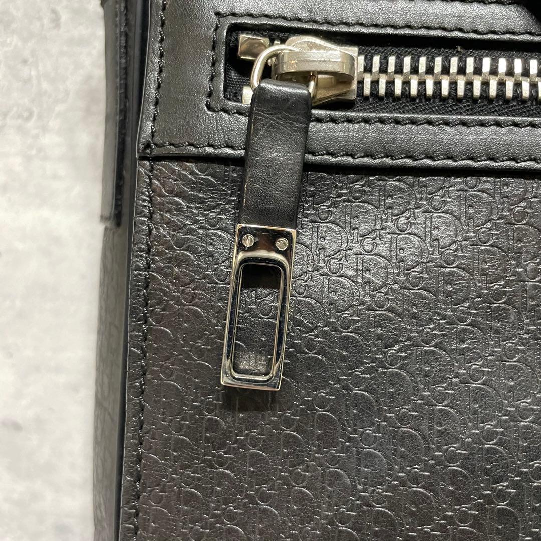 美品 Dior Homme オブリーク トロッター レザー メッセンジャーバッグ