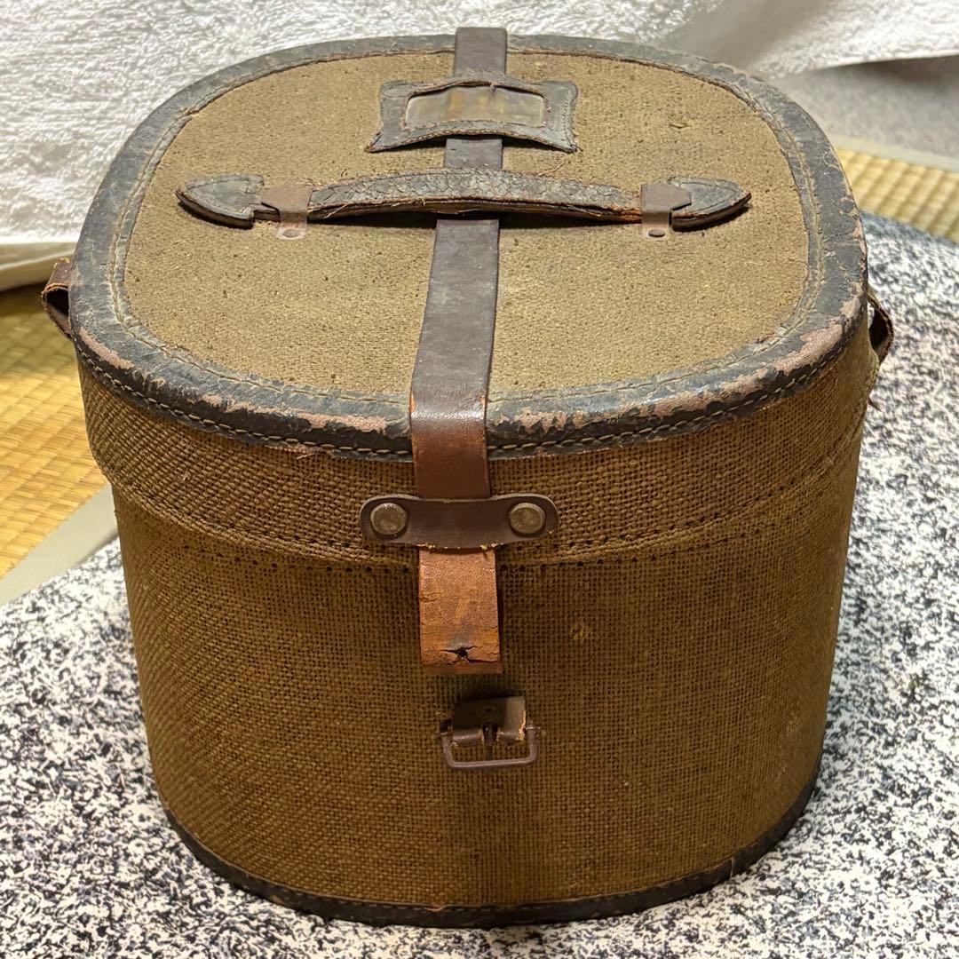 当時物　旧日本帝国海軍　制帽　帽子　軍帽　ネーム入り ミリタリー　箱付