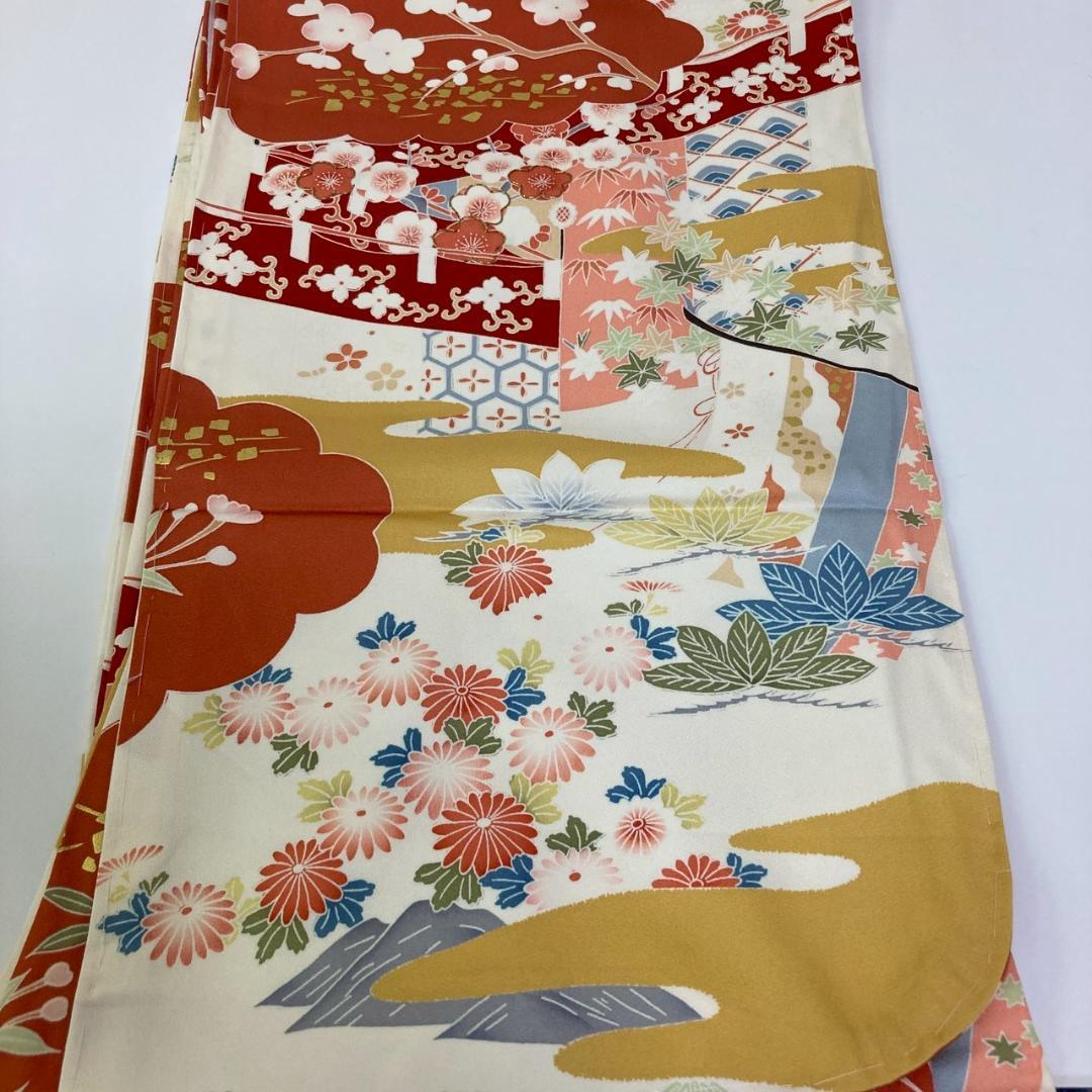 OWL70 振袖 7枚 着物まとめ売り 着用 リメイク 大量セット