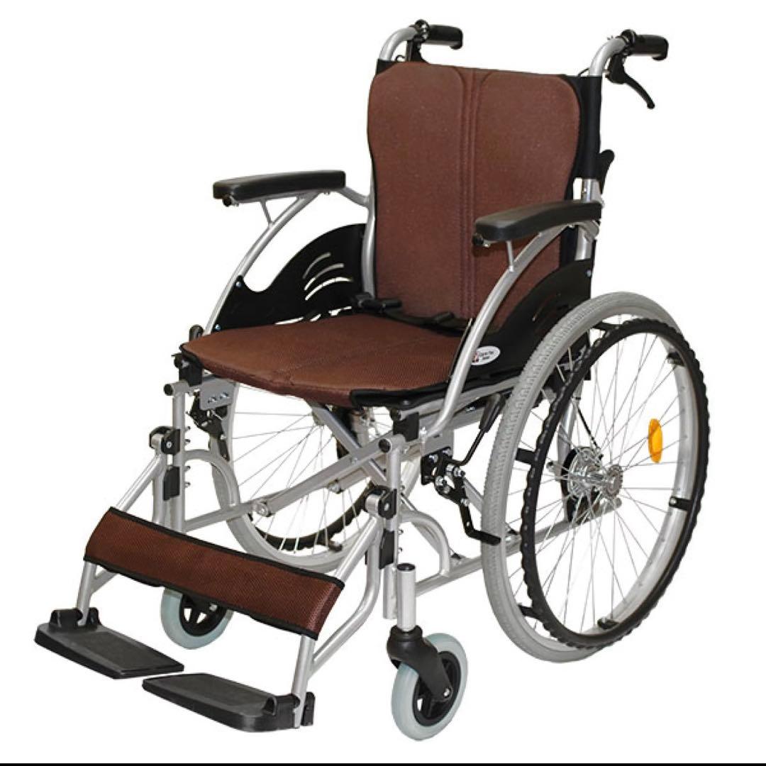 【美品】　車椅子 軽量　ケアテックジャパン　ハピネス　自走介助　アルミ製