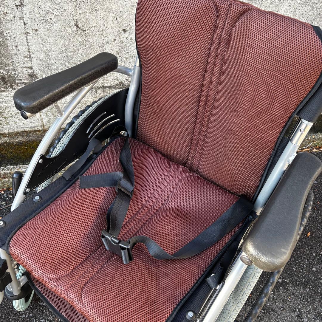 【美品】　車椅子 軽量　ケアテックジャパン　ハピネス　自走介助　アルミ製