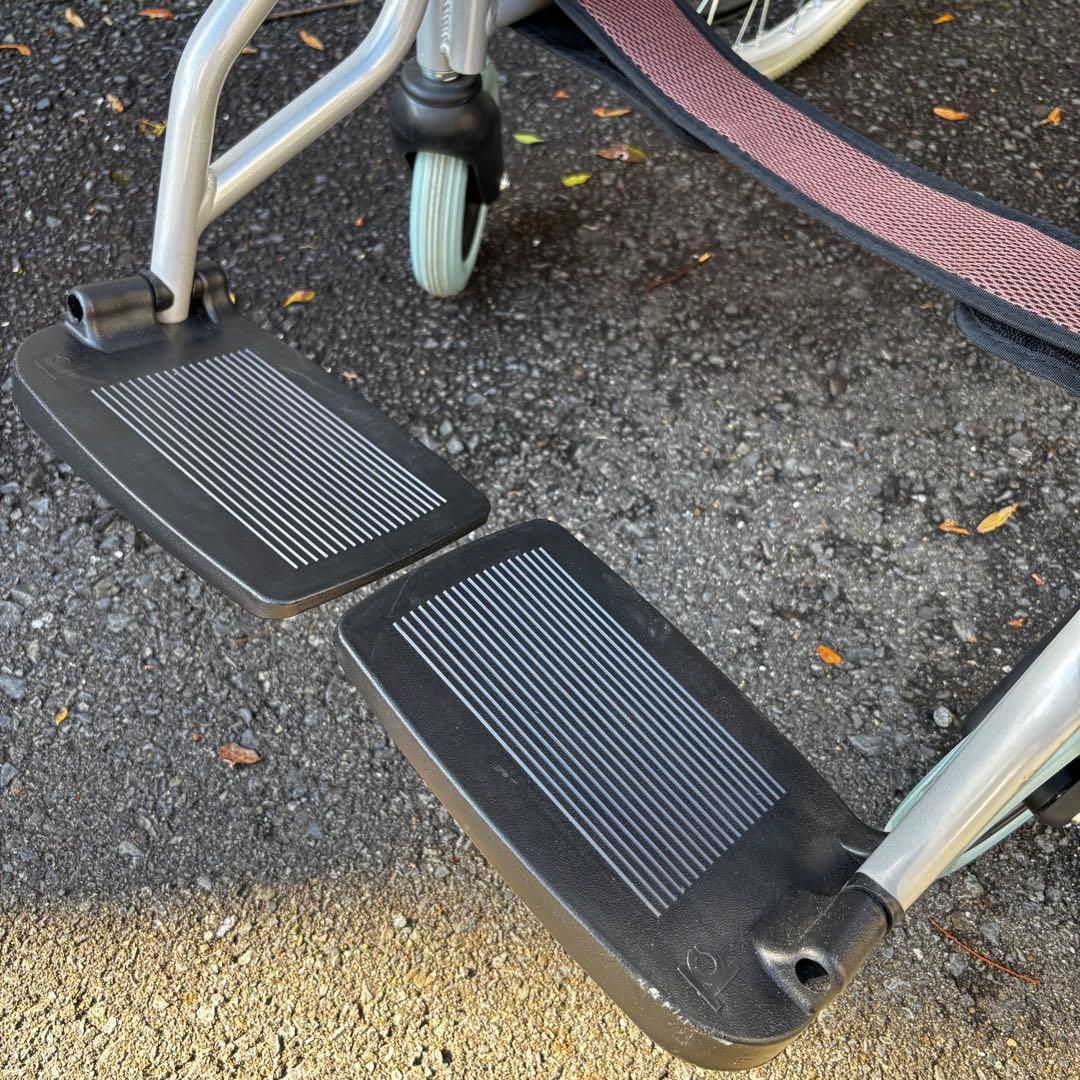 【美品】　車椅子 軽量　ケアテックジャパン　ハピネス　自走介助　アルミ製