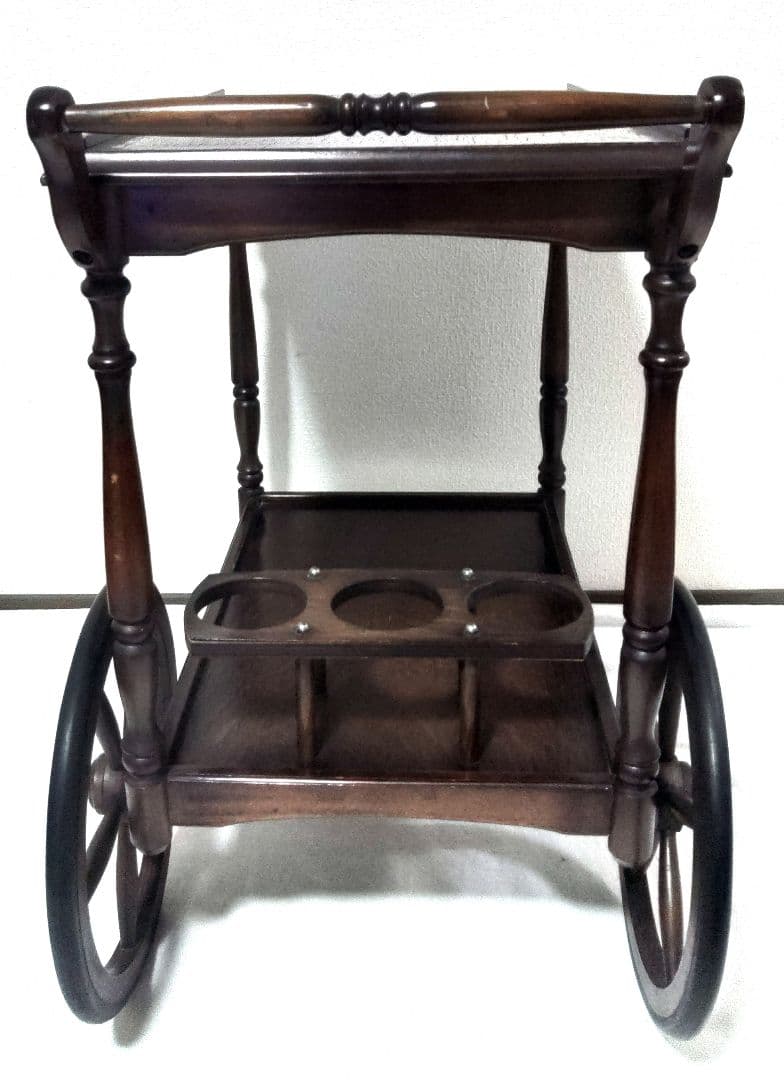 アンティークワゴン 木製 トロリー キッチンワゴン