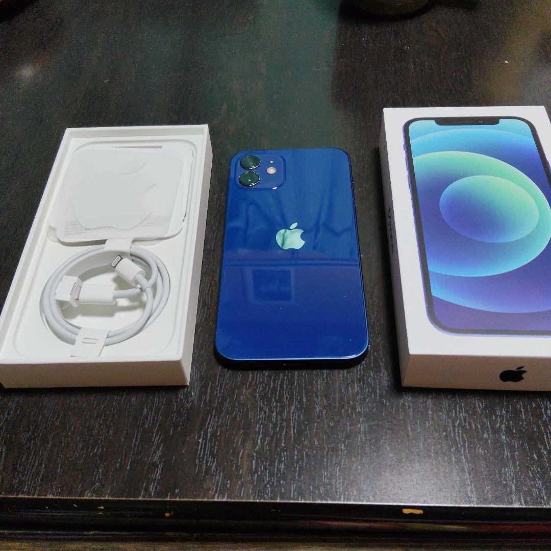 【かに】iPhone12 本体ブルー128GB
