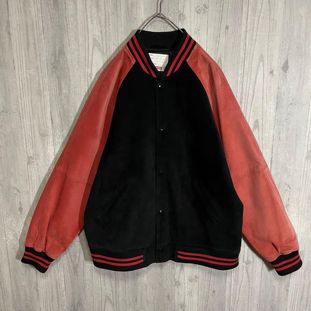 【希少モデル】シュプリーム　パイルアーチロゴ　スエード スタジャン　XL