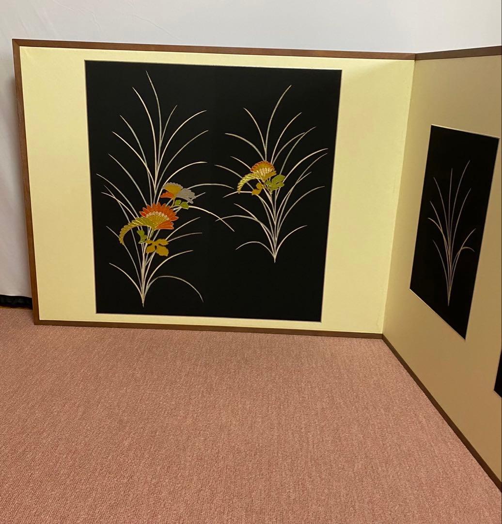 326【美品未使用】 屏風　風炉先屏風　茶席に通じる一期一会　お洒落なインテリア