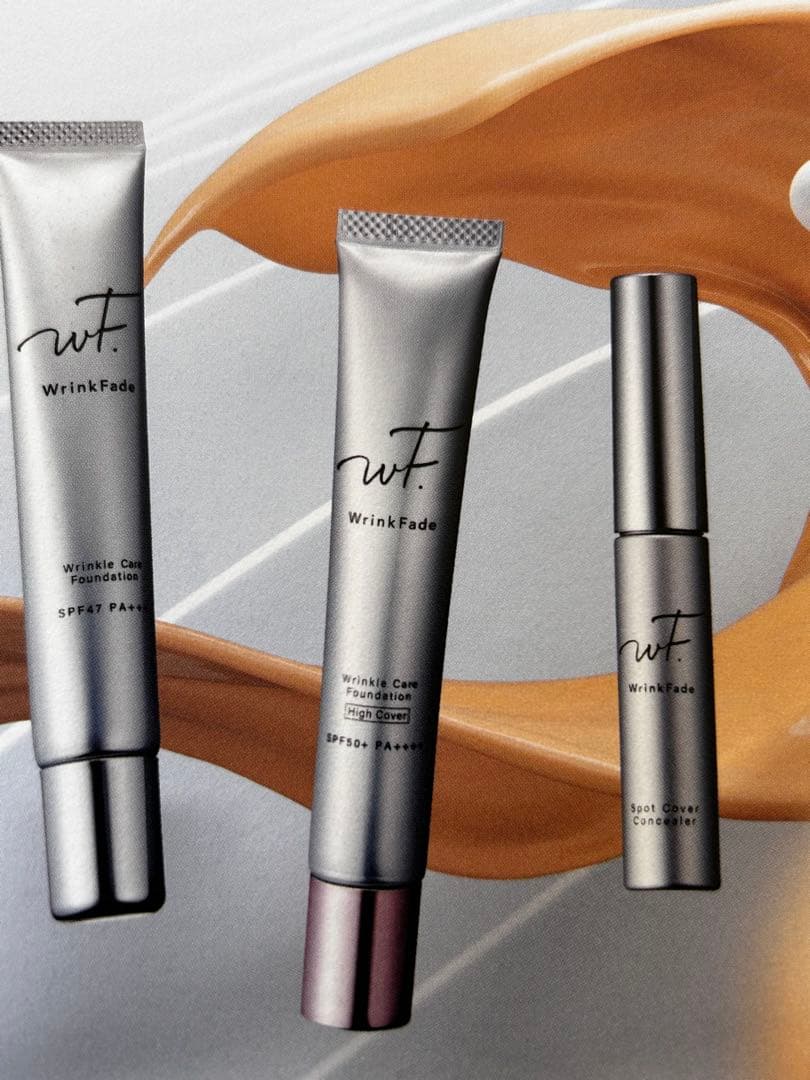 ♥︎T❤️❗️【WrinkFade】薬用リンクルケア　ファンデーション　２本組