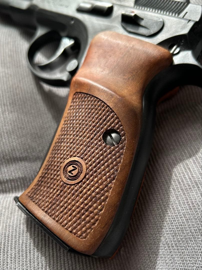 【KSC】Cz75 2nd HW system7 ＋木製グリップ【汚しver】