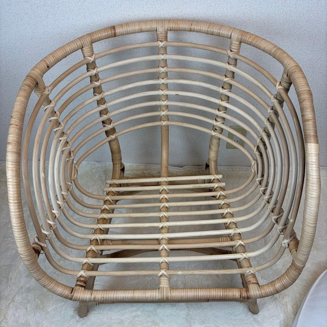 送料無料 IKEA BUSKBO ブスクボー ラタン パーソナルチェア 椅子 A