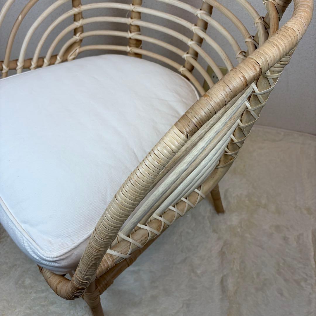 送料無料 IKEA BUSKBO ブスクボー ラタン パーソナルチェア 椅子 A