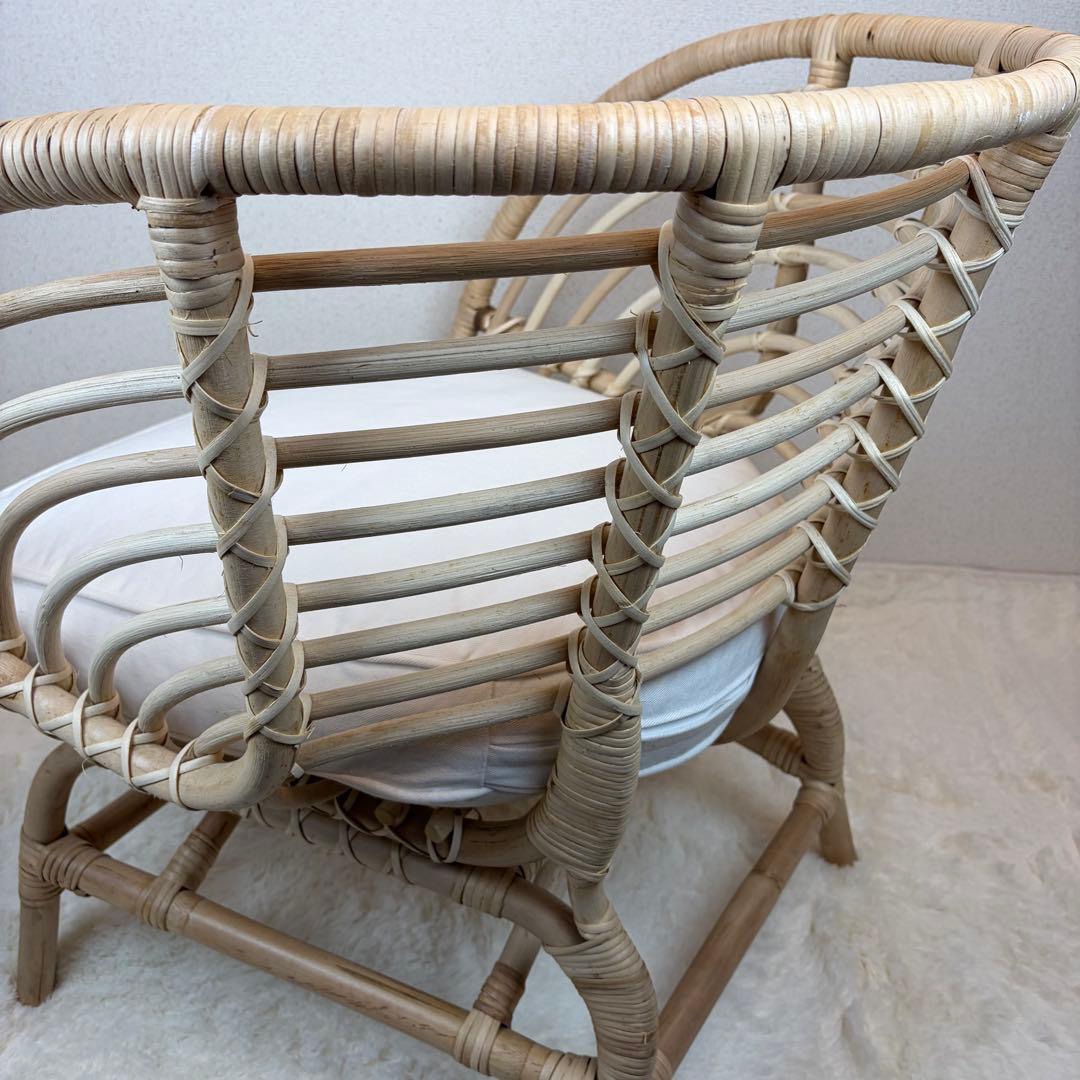 送料無料 IKEA BUSKBO ブスクボー ラタン パーソナルチェア 椅子 A