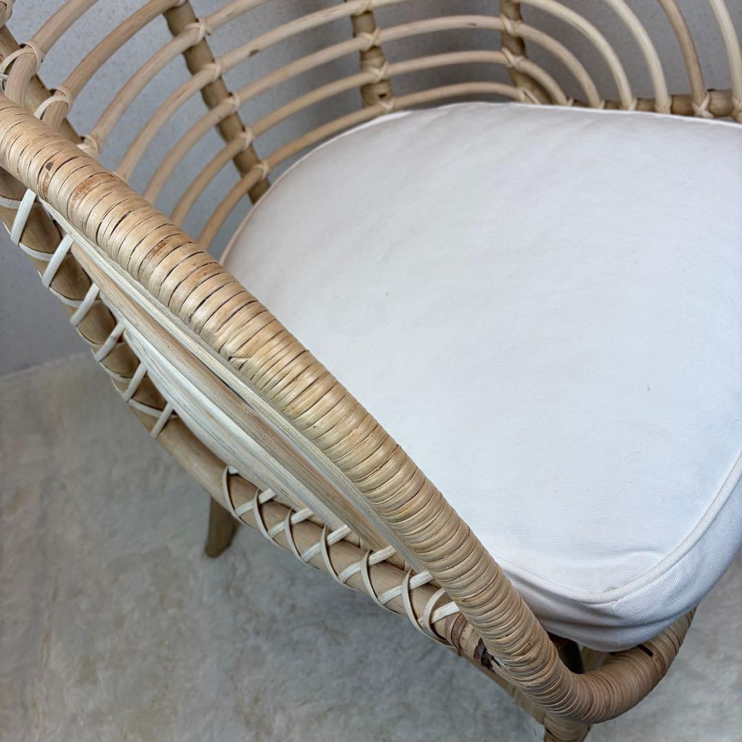 送料無料 IKEA BUSKBO ブスクボー ラタン パーソナルチェア 椅子 A