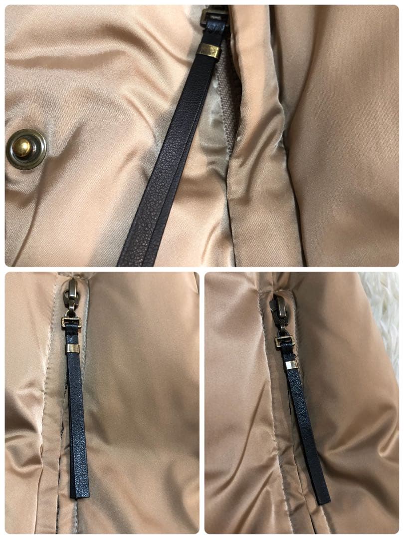 EPOCA エポカ　ファー付　ロングダウンコート　ベージュ 2ウェイ Mサイズ