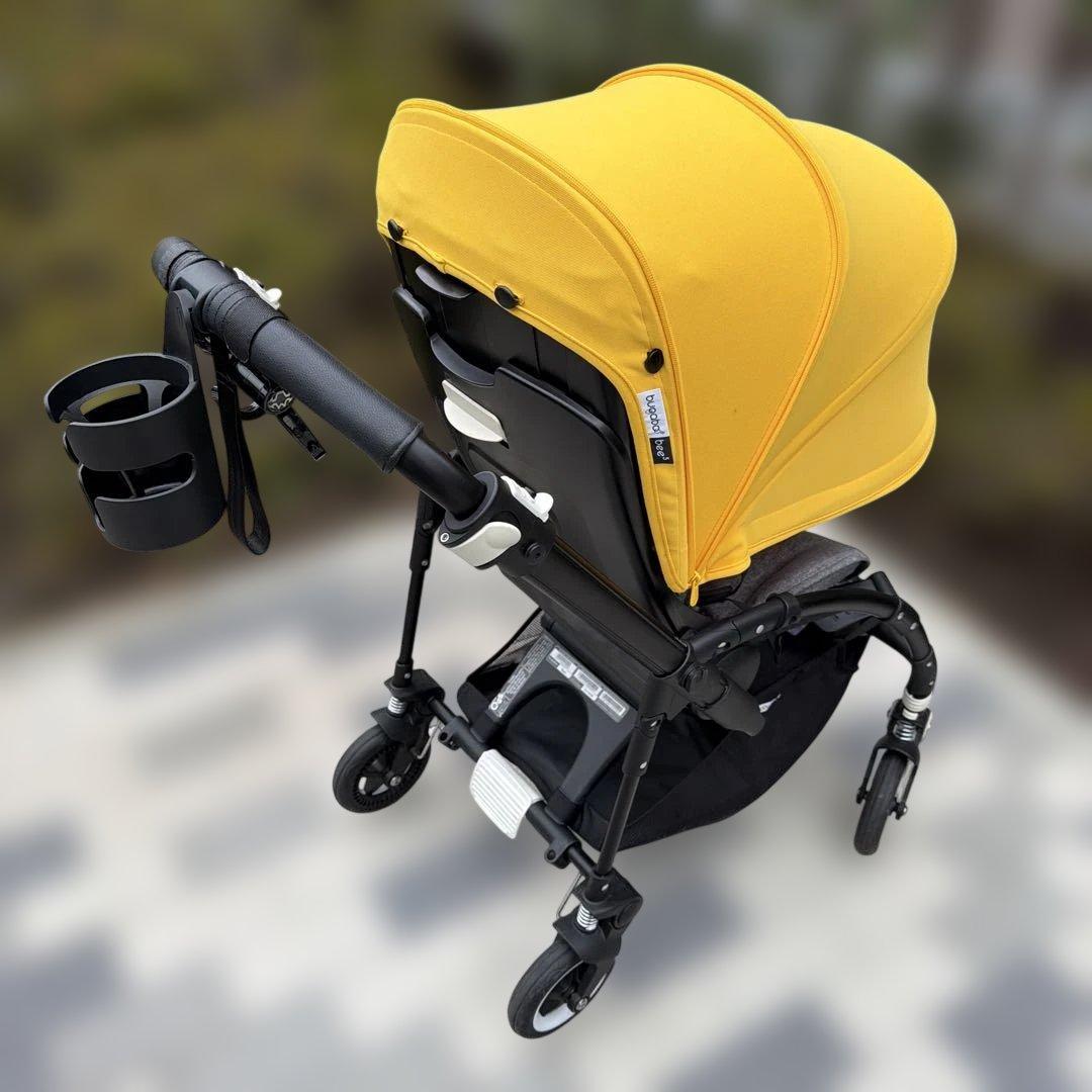 【極美品】bugaboo bee5ベビーカー メランジグレー&黄色　付属品有