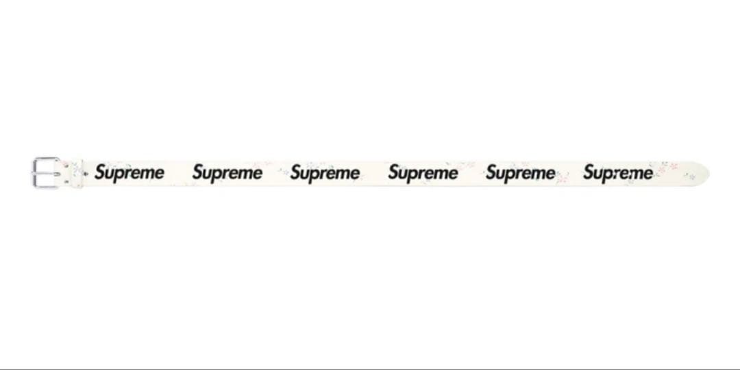 花柄　Supreme Repeat Leather Belt \"Floral\"