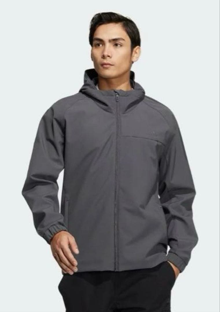 【美品】アディダス　ウインドブレーカー　上下セット　グレーシックス　XL