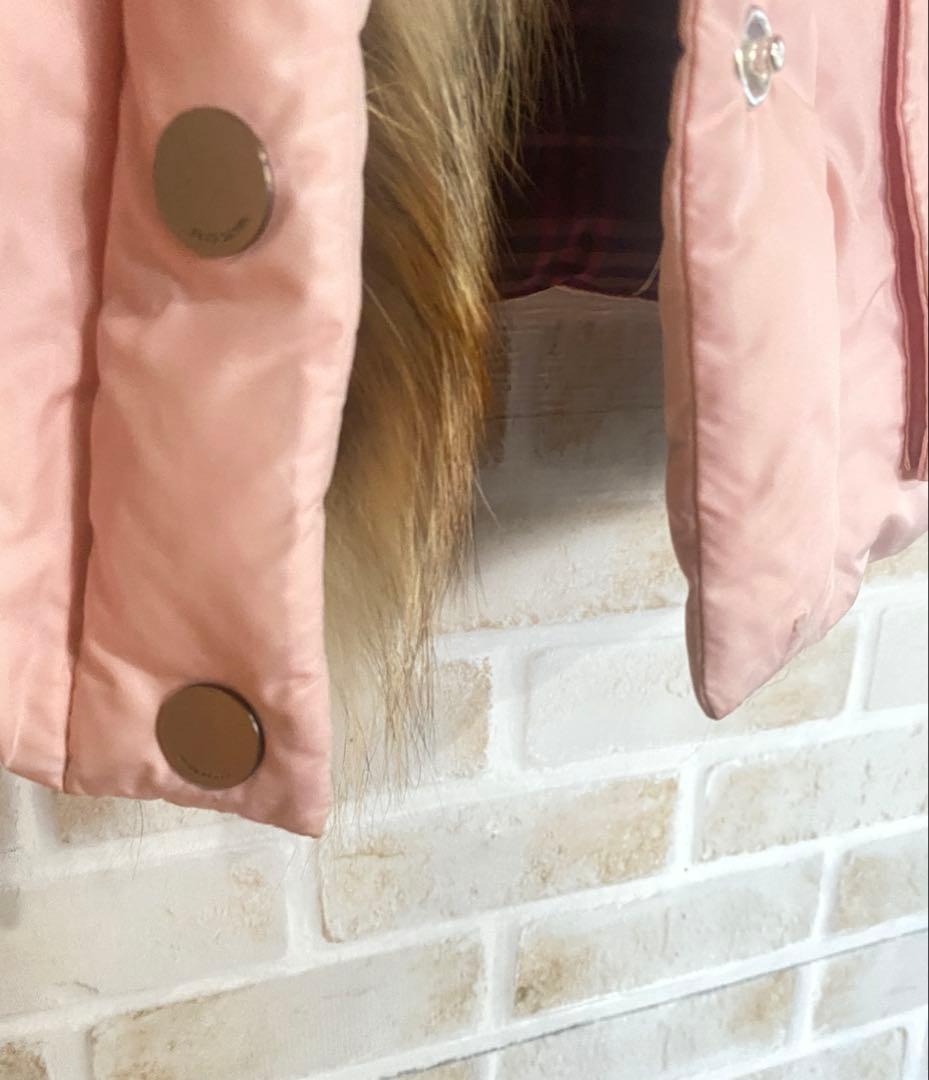 バーバリー　Burberry ダウン　ベスト　ファー　ピンク　ノバチェック