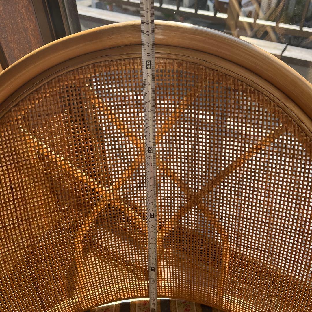 ラタンチエア回転椅子