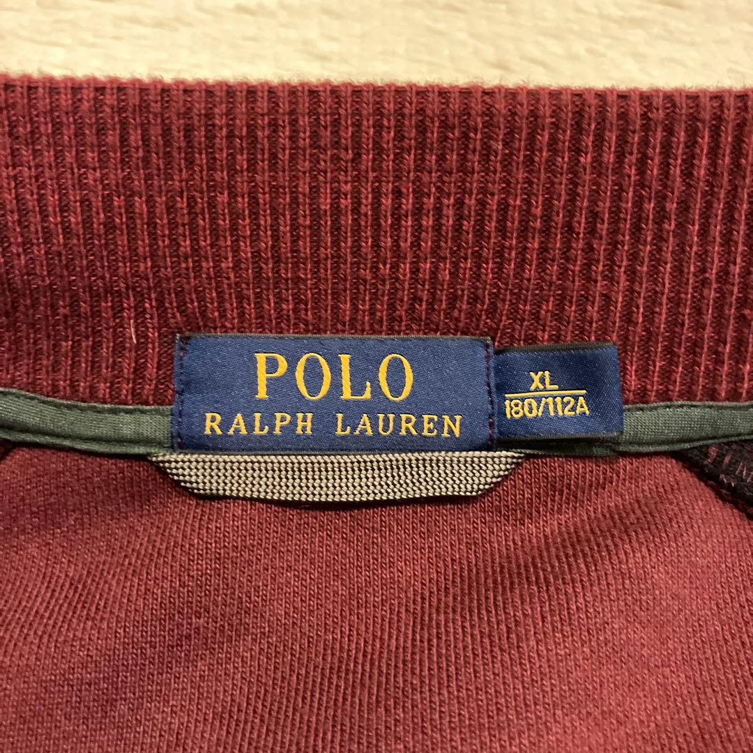 ポロラルフローレン　スタジャン　ジャケット　ワッペン　刺繍　赤　レッド　アクリル