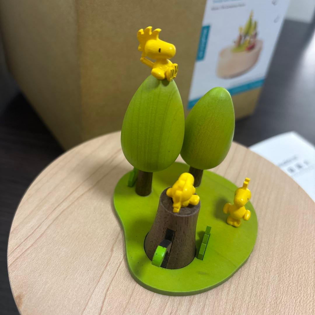 PEANUTS ピーナッツ　スヌーピー オルゴール 木製