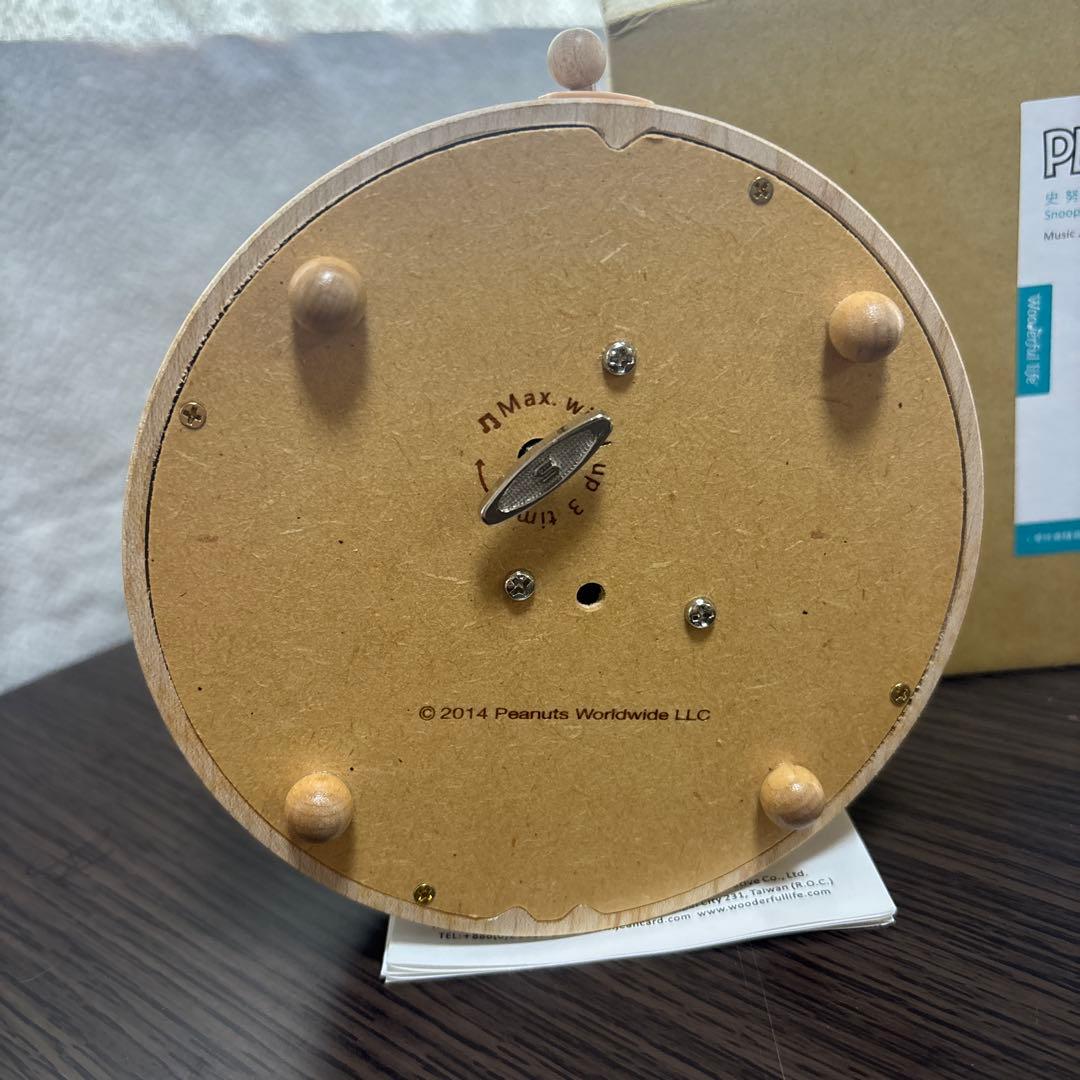 PEANUTS ピーナッツ　スヌーピー オルゴール 木製