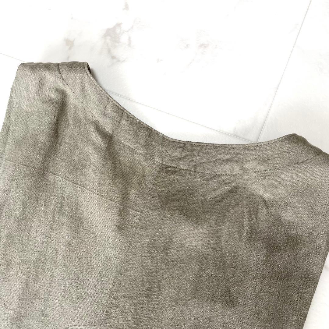 美品 ジャーナルスタンダードラックス コットンリネン ワイドサロペット バルーン