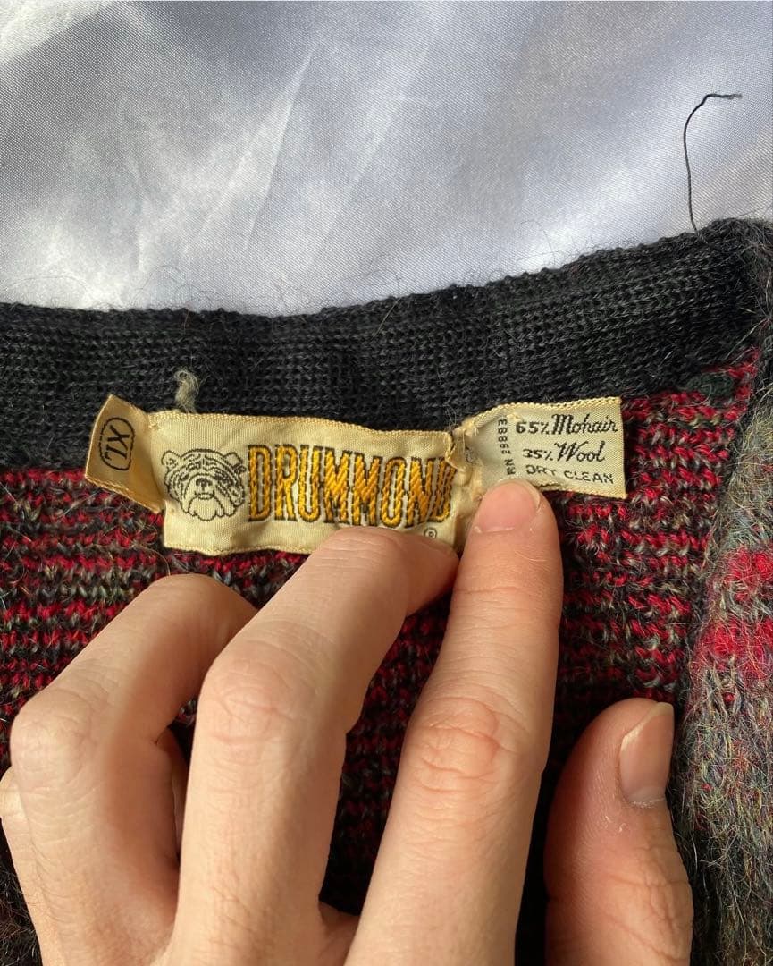 いつでも眠れるカビゴン 専用 60's Mohair Cardigan XL