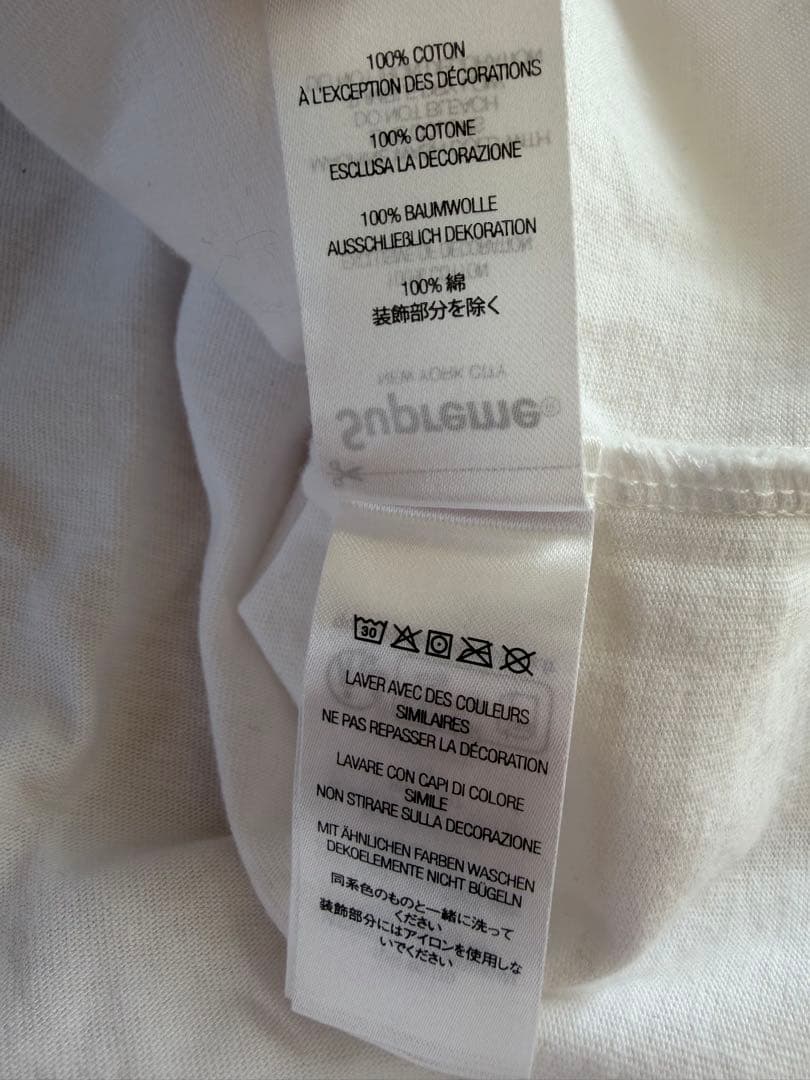 supreme small box tee white Mサイズ