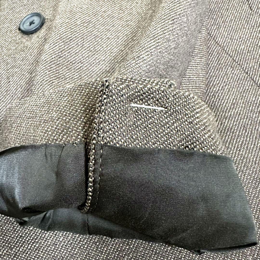 極美品 未使用級 エディフィス チェスターコート ロングコート ウール 茶 XL