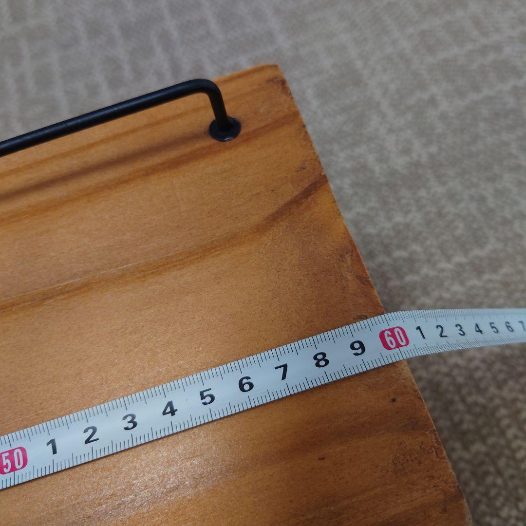 鷹翔工芸 シェルフ ウォールシェルフ 壁掛け棚 2段 金属ハンドル付き