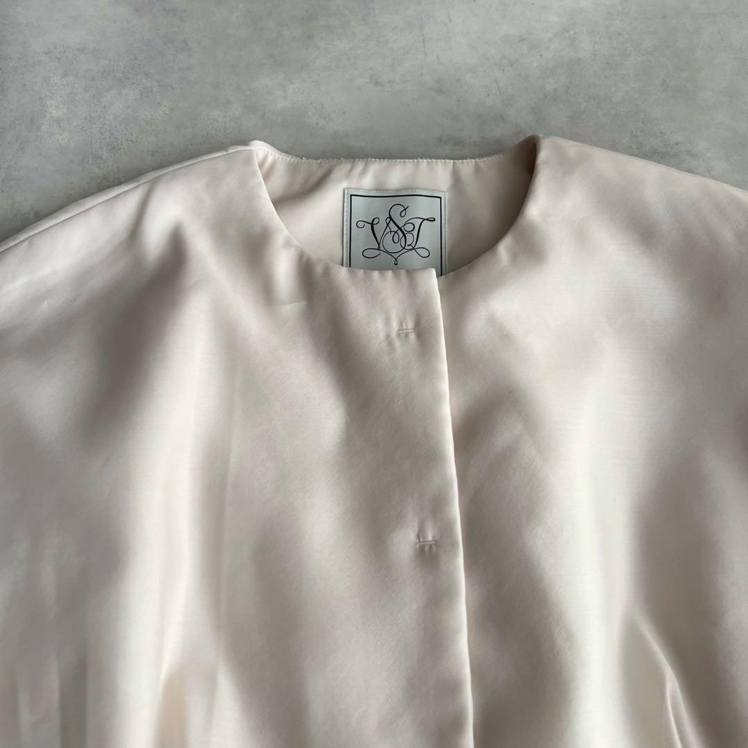 セブンテンバイミホカワヒト　シアーオーガンジーコート　ライトピンク　XS