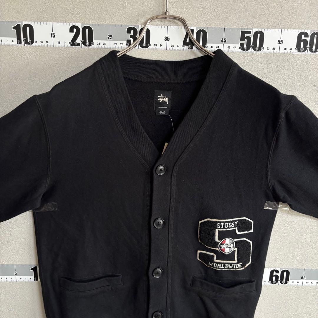 新品 タグ付きstussy ステューシー カーディガン トレーナースウェット S
