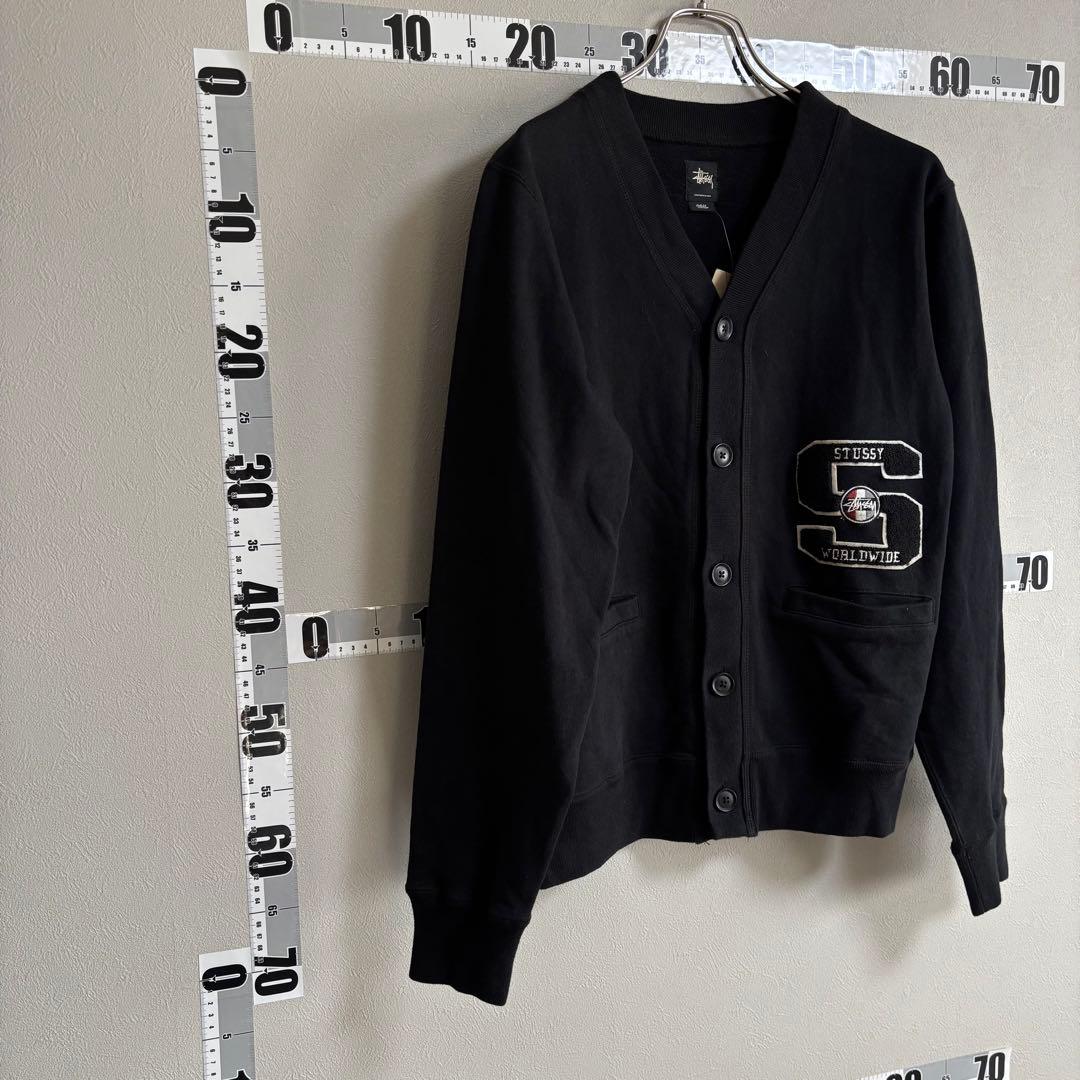 新品 タグ付きstussy ステューシー カーディガン トレーナースウェット S