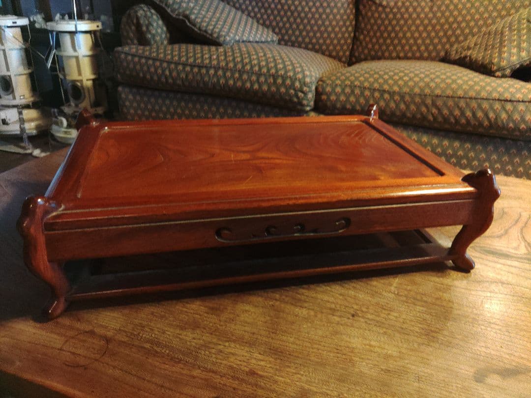 花台 日本製 天竜 彫刻　フラワースタンド 華道 生け花　アンティーク