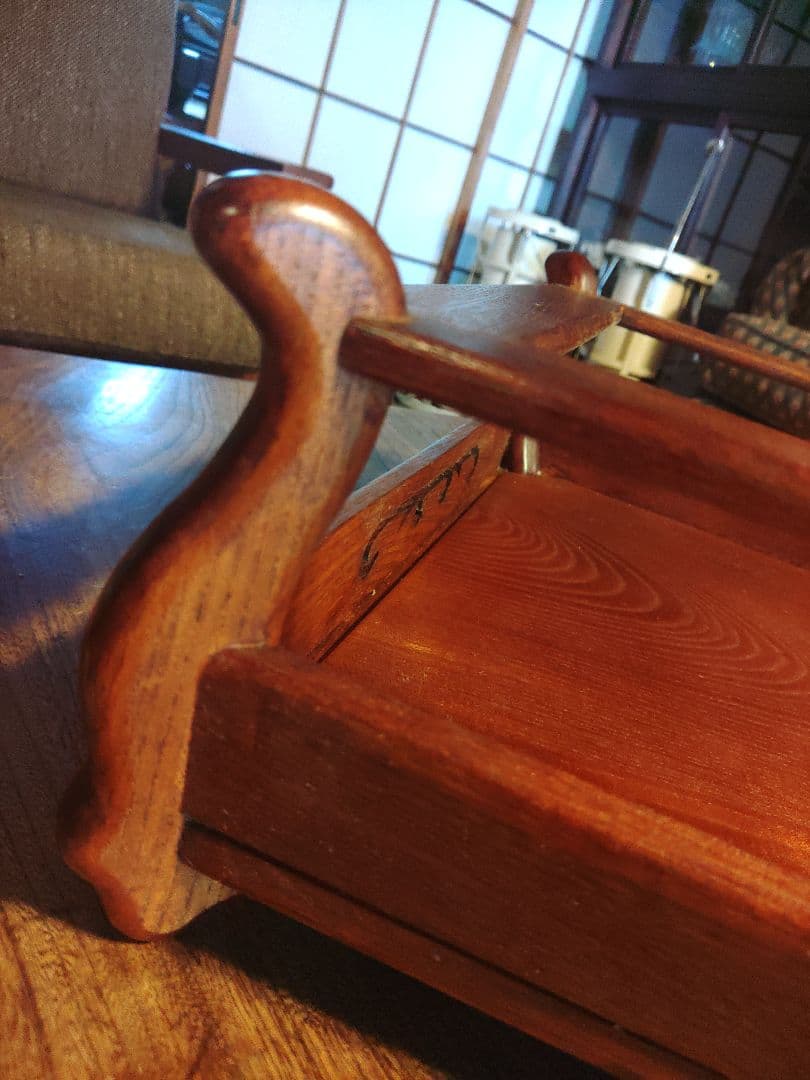 花台 日本製 天竜 彫刻　フラワースタンド 華道 生け花　アンティーク