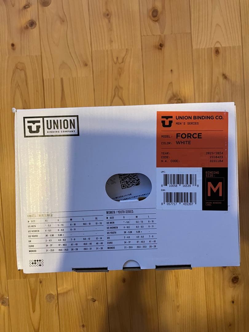 【新品未使用】union force 23-24 Mサイズ