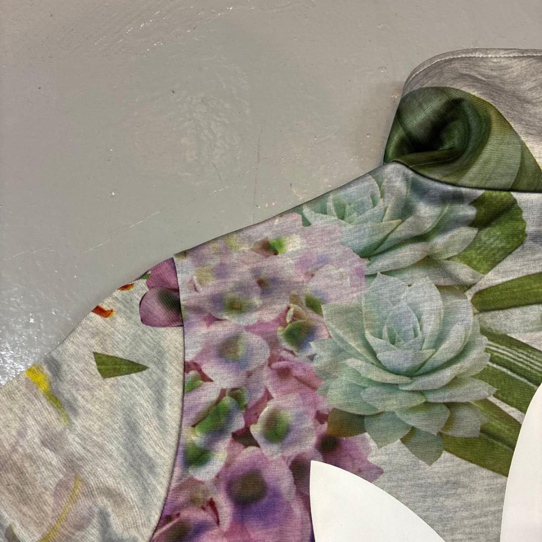 85サイズ　約Mサイズ　adidas アディダス　花柄 トラックジャケット