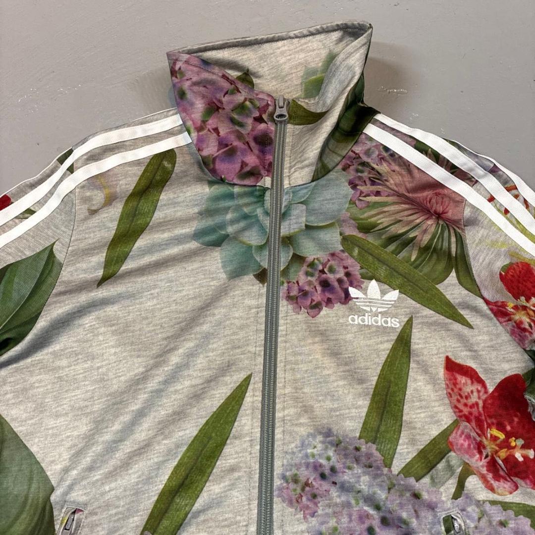 85サイズ　約Mサイズ　adidas アディダス　花柄 トラックジャケット